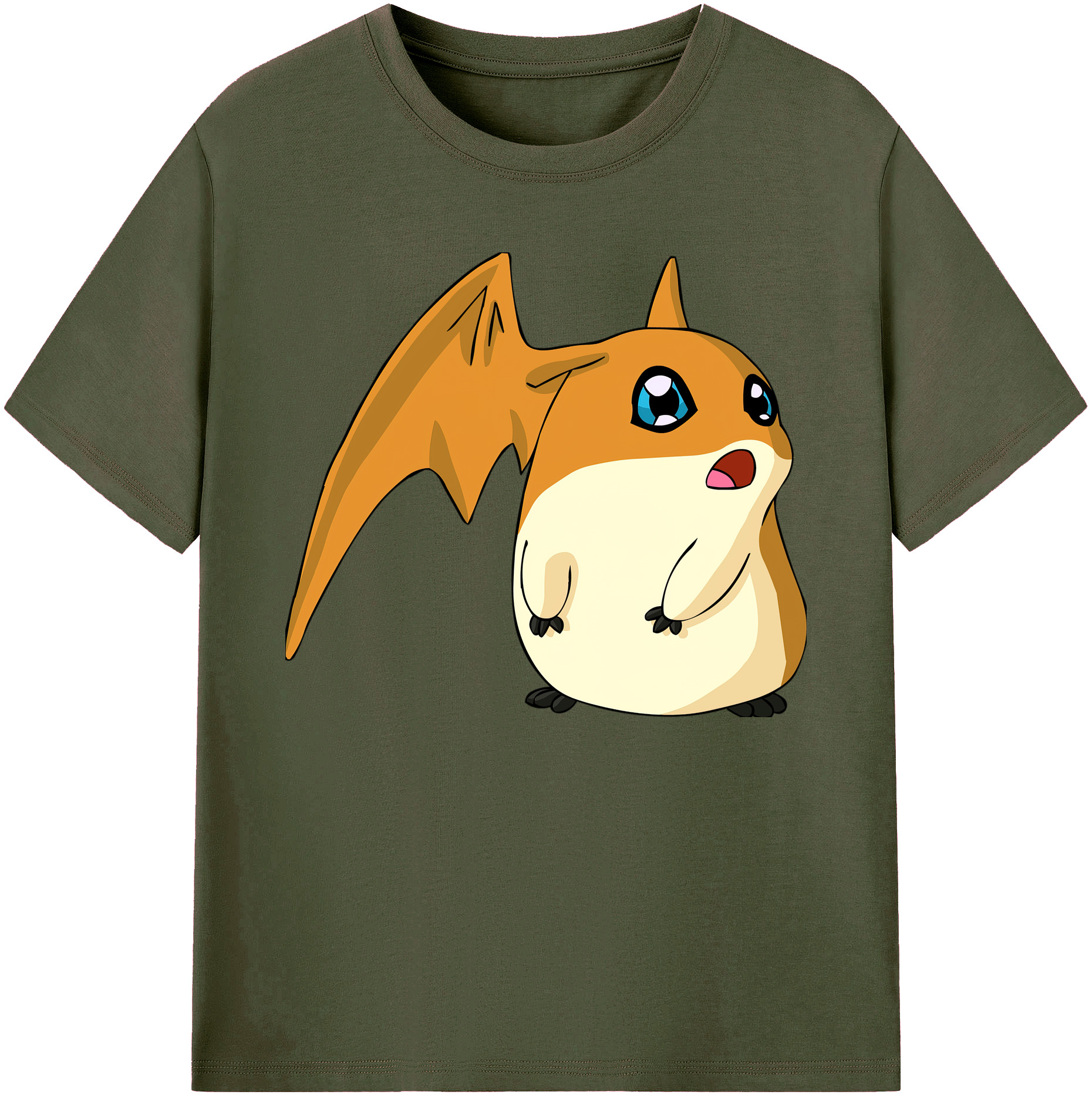 （画像用） Digimon デジタルモンスター/デジモン 綿100％ メンズ半袖Tシャツ｜肌触りやわらか＆通気性